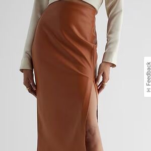 Express Super High Waisted Faux Side Slit Skirt (New with Tag)